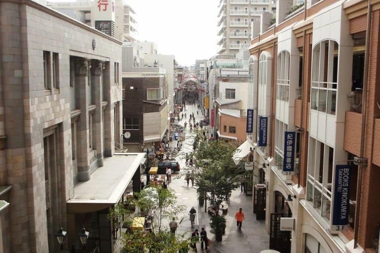 takamatsu marugamemachi shopping street