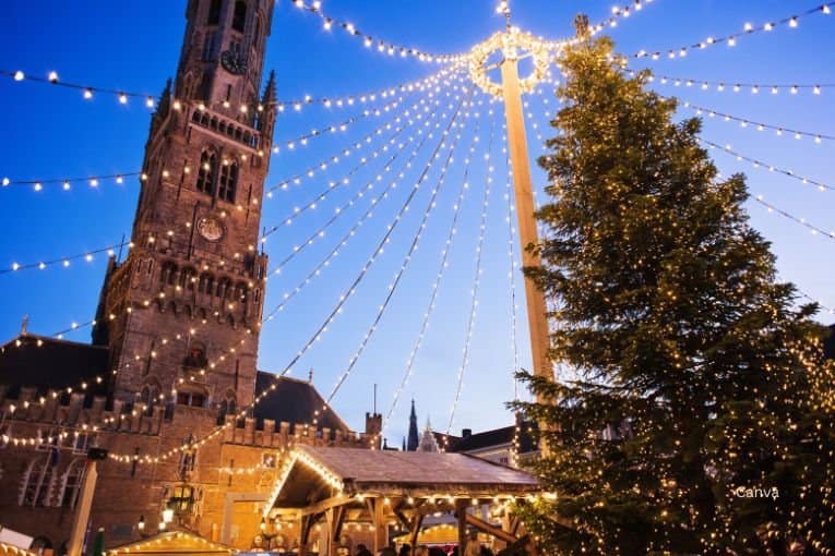 bruges christmas market belgium